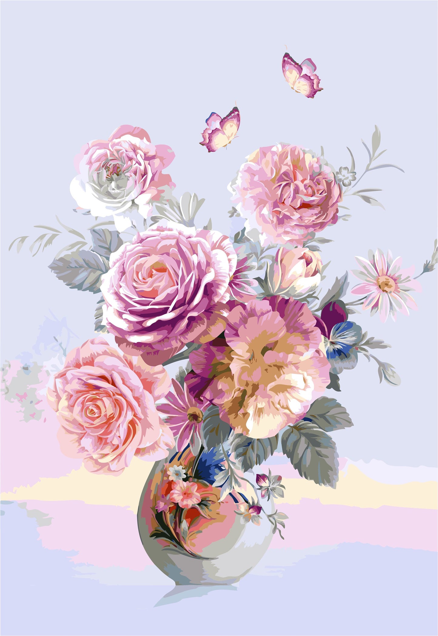 Blume Abstrakt Malen Nach Zahlen A347