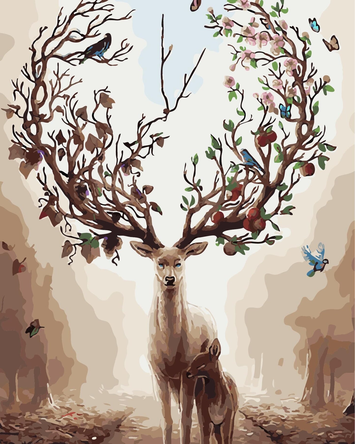 Tier Malen Nach Zahlen Für Erwachsene A401