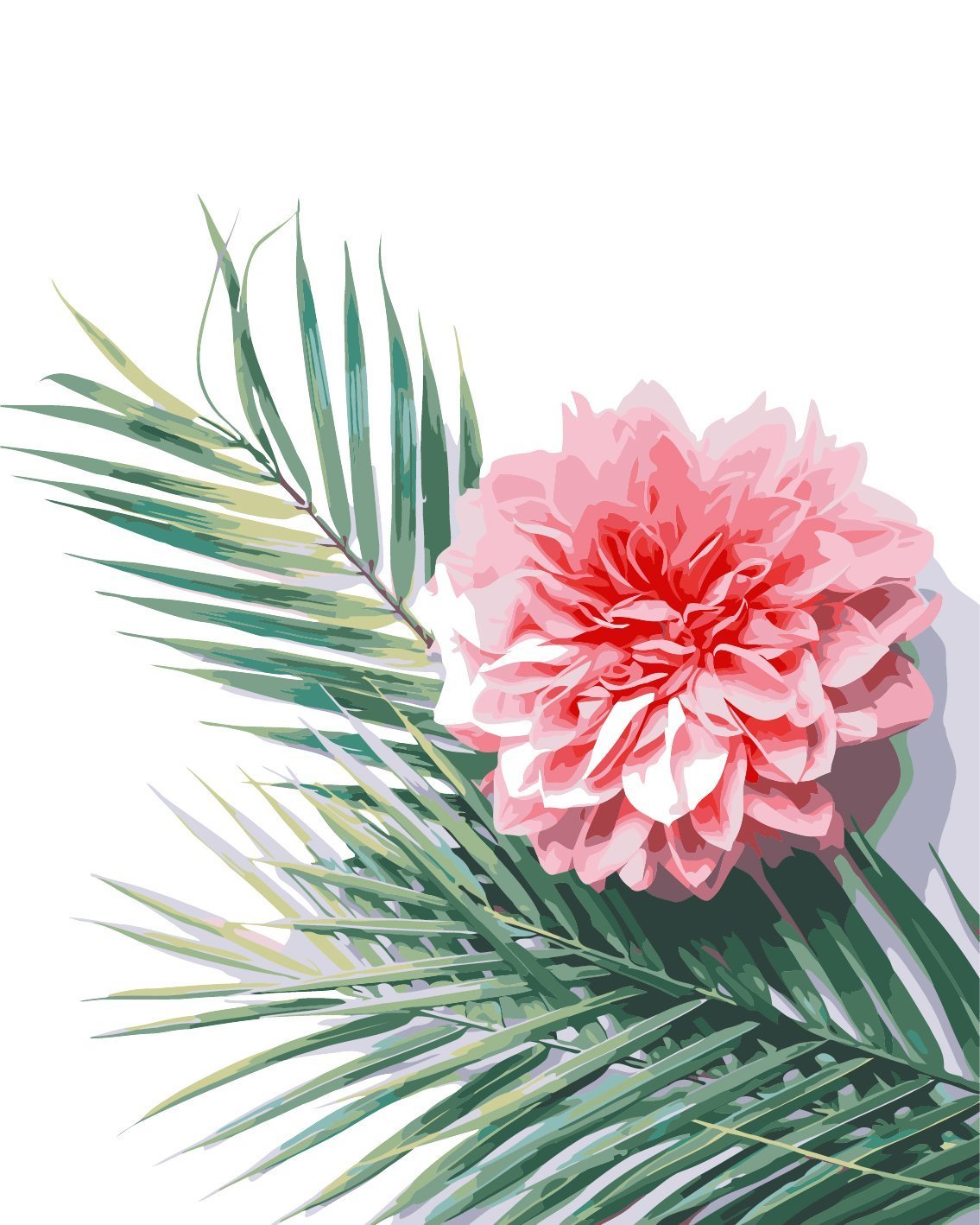 Blume Malen nach Zahlen A68