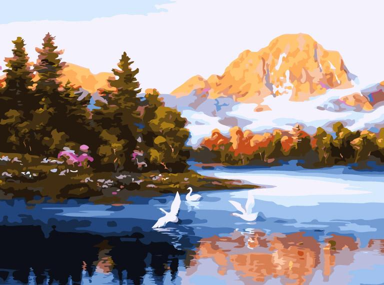 Natürlich Malen Nach Zahlen Für Erwachsene AN2220