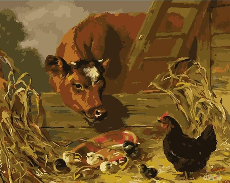 Tier Malen nach Zahlen CAB6724