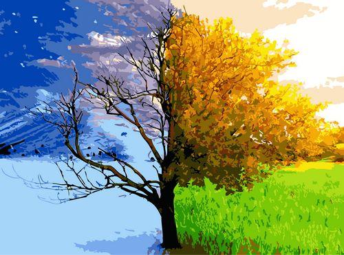 Baum Malen Nach Zahlen Für Erwachsene GX016