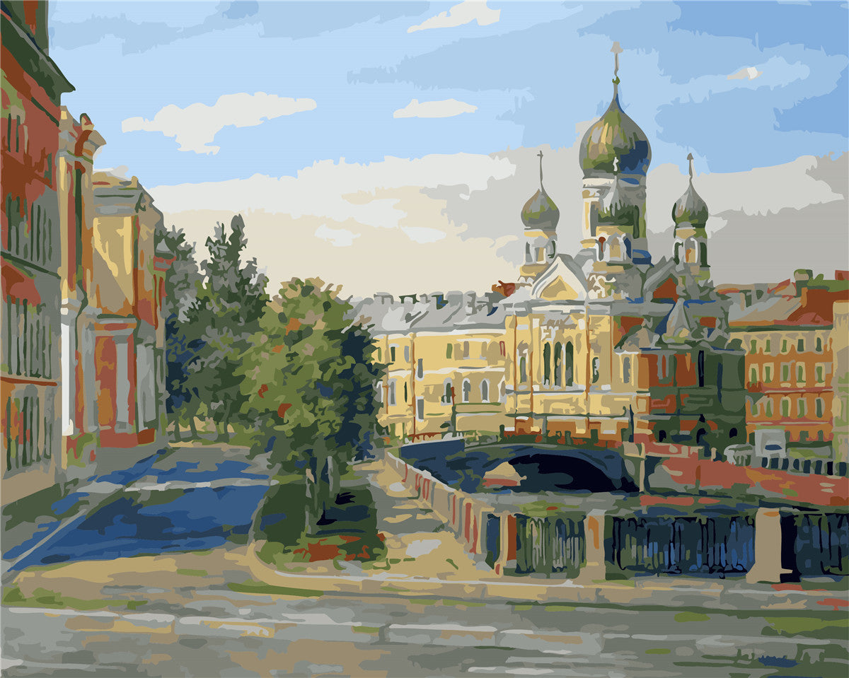 Stadt Malen nach Zahlen GX21094