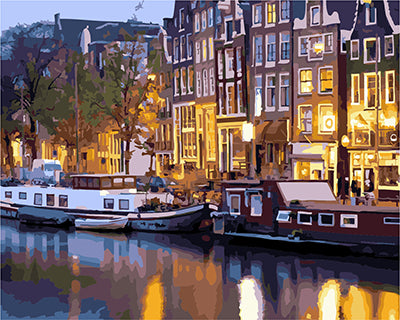 Stadt Malen nach Zahlen GX21119