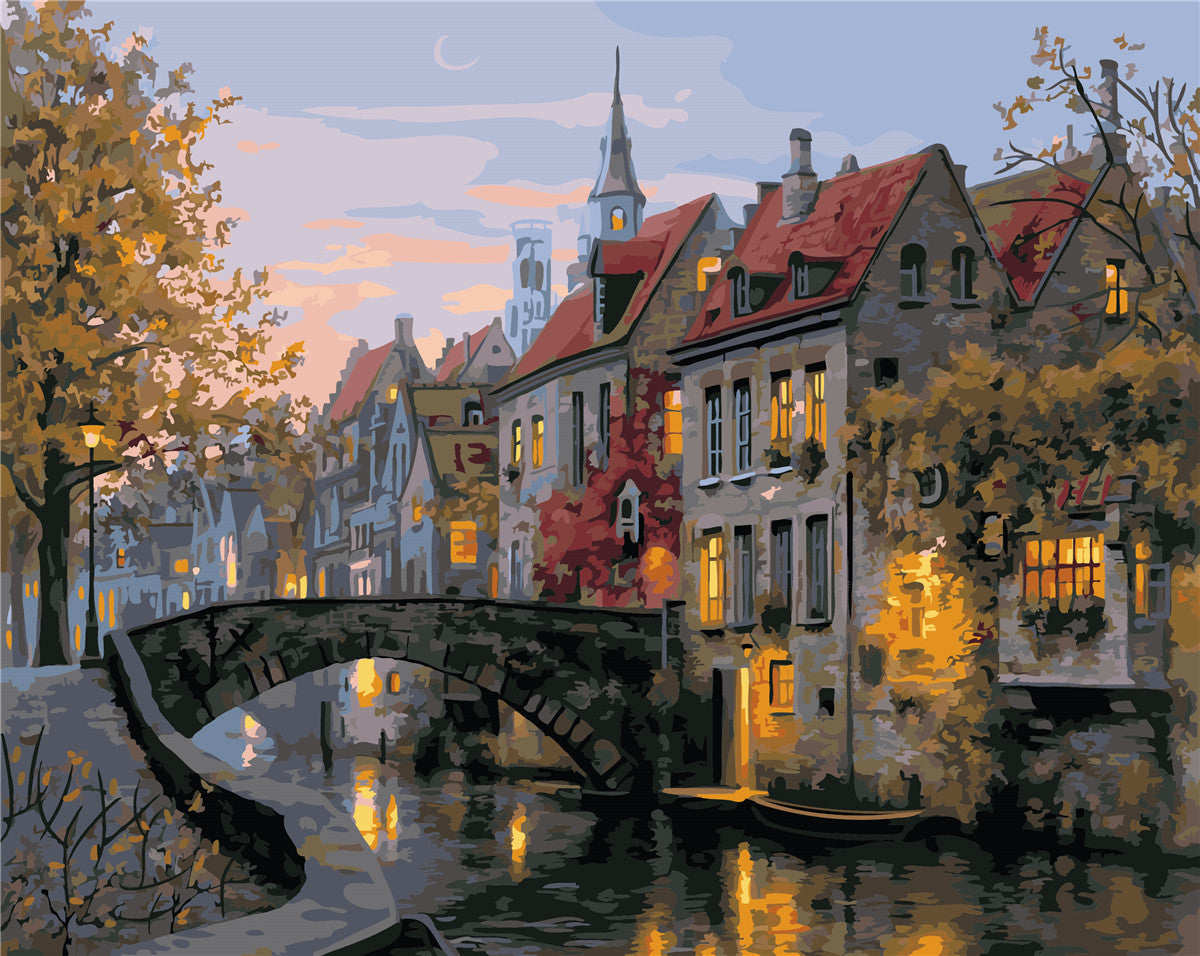 Stadt Malen nach Zahlen GX21170