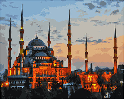 Stadt Malen nach Zahlen GX21192