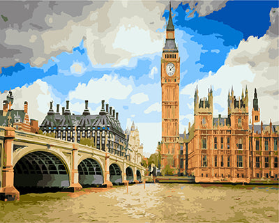 Stadt Malen nach Zahlen GX21193