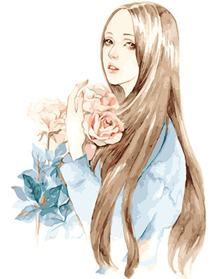 Porträt Malen nach Zahlen GX21208