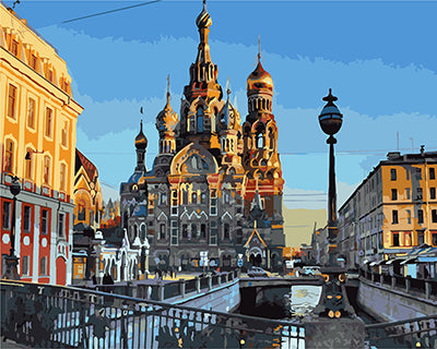 Stadt Malen nach Zahlen GX21214