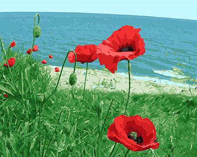 Blume Malen nach Zahlen GX21218