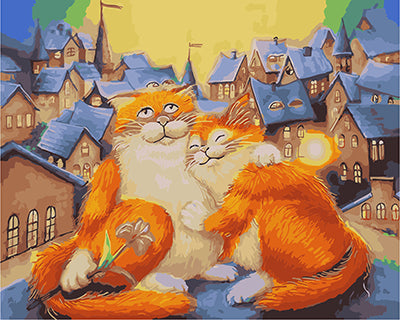 Hund & Katze Malen nach Zahlen GX21262