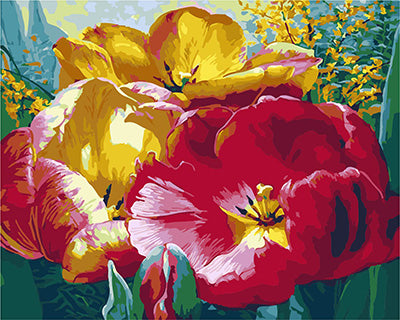 Blume Malen nach Zahlen GX21362