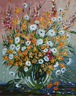 Blume Malen nach Zahlen GX21371