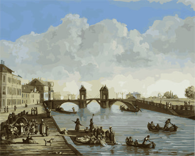 Stadt Malen nach Zahlen GX21382