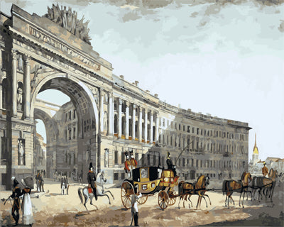 Stadt Malen nach Zahlen GX21383