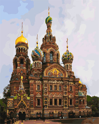 Stadt Malen nach Zahlen GX21388