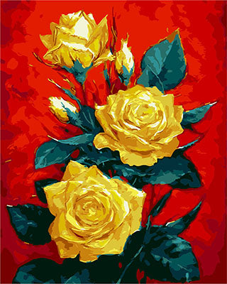 Blume Malen nach Zahlen GX21422