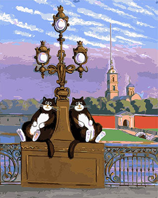 Hund & Katze Malen nach Zahlen GX21430