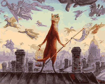 Hund & Katze Malen nach Zahlen GX21444