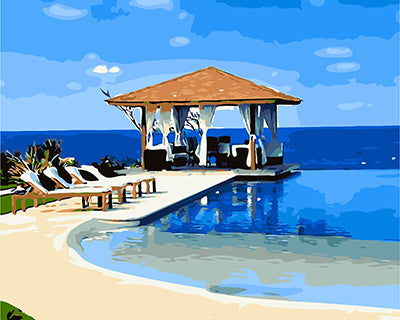 Meereslandschaft Malen nach Zahlen GX21448