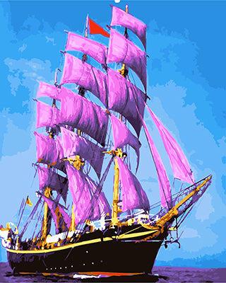 Meereslandschaft Malen nach Zahlen GX21456