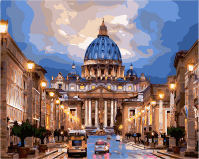 Stadt Malen nach Zahlen GX21612