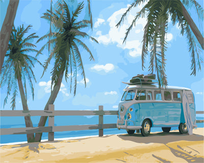 Meereslandschaft Malen nach Zahlen GX21683