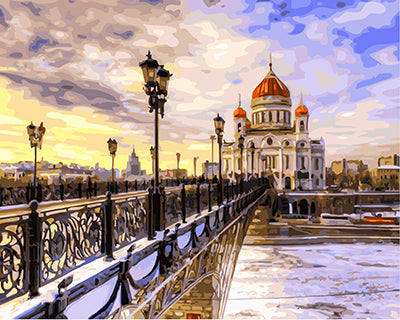 Stadt Malen nach Zahlen GX21725