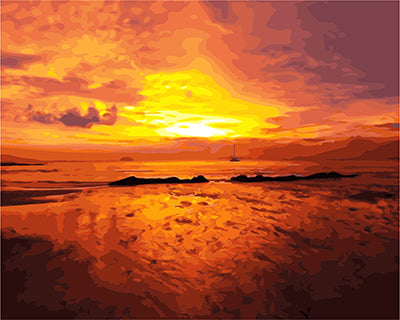 Landschaft Malen nach Zahlen GX21754