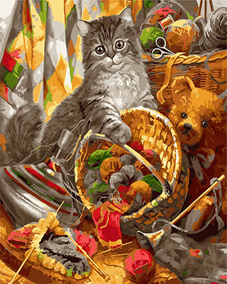 Hund & Katze Malen nach Zahlen GX21813