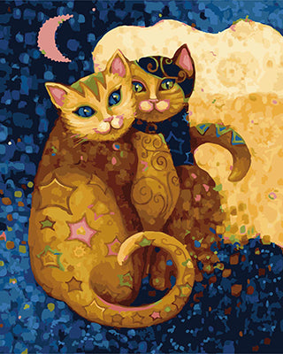 Hund & Katze Malen nach Zahlen GX21815