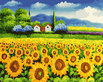 Blume Malen nach Zahlen GX21850