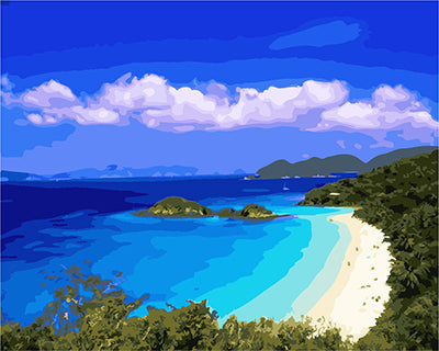 Meereslandschaft Malen nach Zahlen GX21921