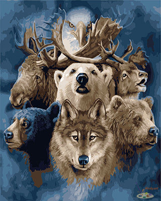 Tier Malen nach Zahlen GX22035