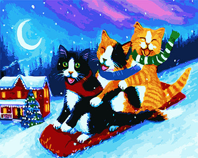 Hund & Katze Malen nach Zahlen GX22041