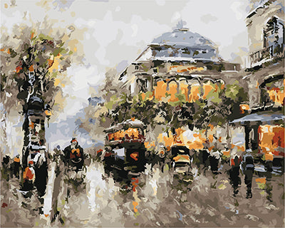 Stadt Malen nach Zahlen GX22087