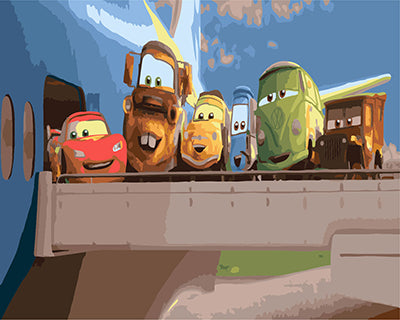 Cartoon Malen nach Zahlen GX22113