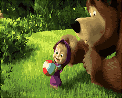 Cartoon Malen nach Zahlen GX22164