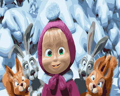 Cartoon Malen nach Zahlen GX22165