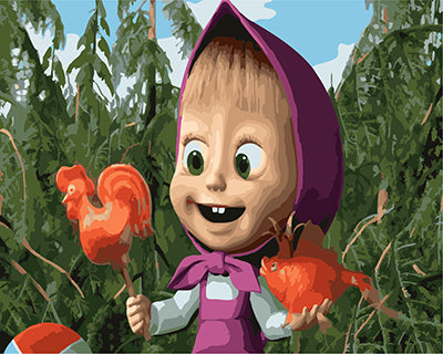 Cartoon Malen nach Zahlen GX22167