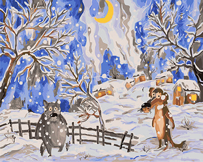 Cartoon Malen nach Zahlen GX22173