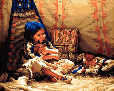 Porträt Malen nach Zahlen GX22324