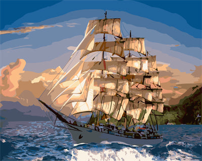 Meereslandschaft Malen nach Zahlen GX22391