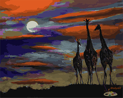 Tier Malen nach Zahlen GX22441