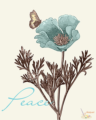 Blume Malen nach Zahlen GX22443