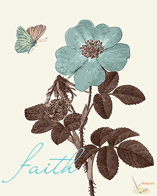 Blume Malen nach Zahlen GX22444