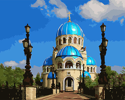 Stadt Malen nach Zahlen GX22469