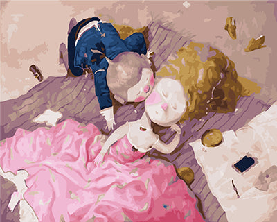 Cartoon Malen nach Zahlen GX22614