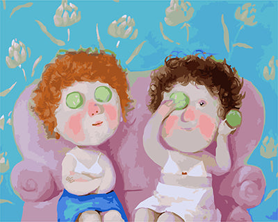 Cartoon Malen nach Zahlen GX22618