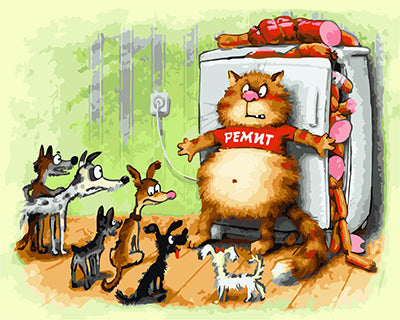 Cartoon Malen nach Zahlen GX22619